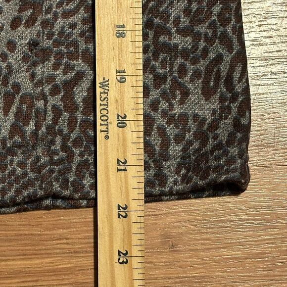 Tommy Hilfiger Gray and Brown Animal print Open Front Blazer jacket | Women Size - Picture 8 of 13